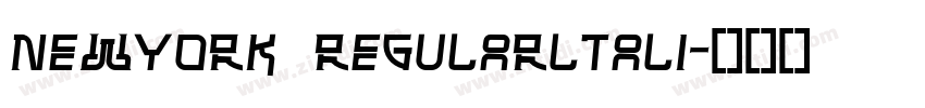 NEWYORK REGULARLTALI字体转换